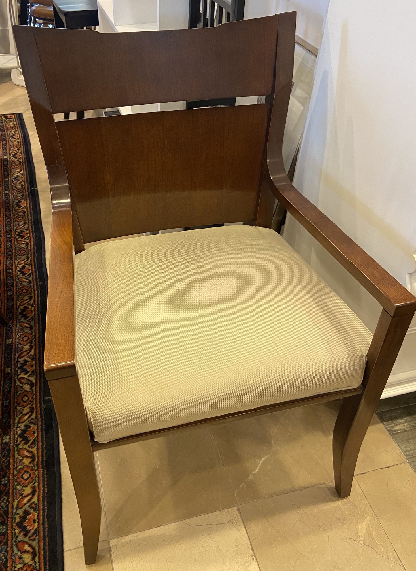 Baker Mahogany Slat Back Chair (HRJ9UJ)