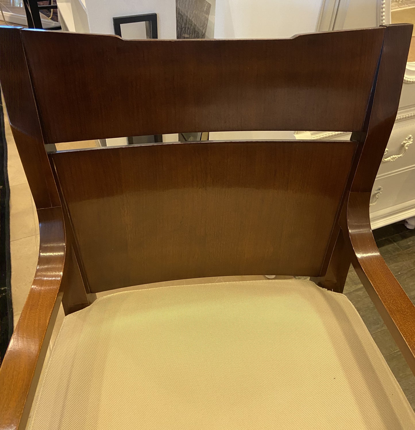 Baker Mahogany Slat Back Chair (HRJ9UJ)