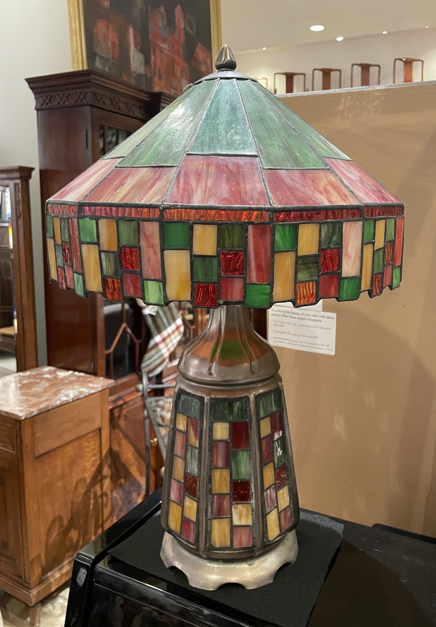 Colorful Stained Glass Lamp (9K71AK)