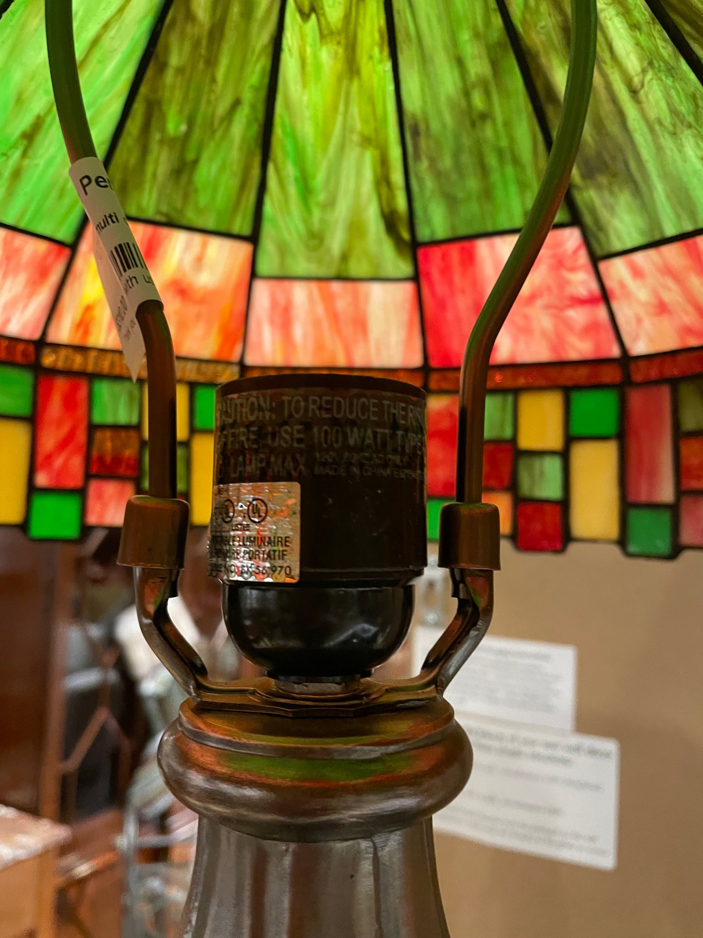 Colorful Stained Glass Lamp (9K71AK)