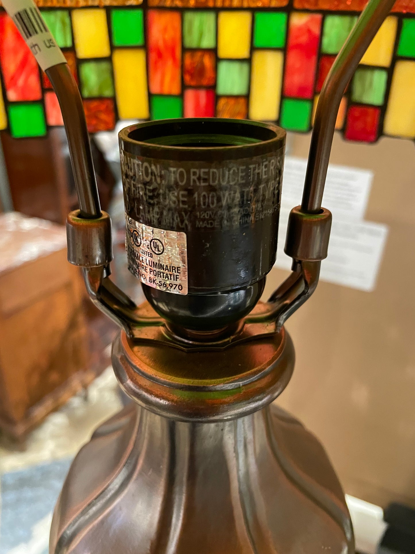 Colorful Stained Glass Lamp (9K71AK)