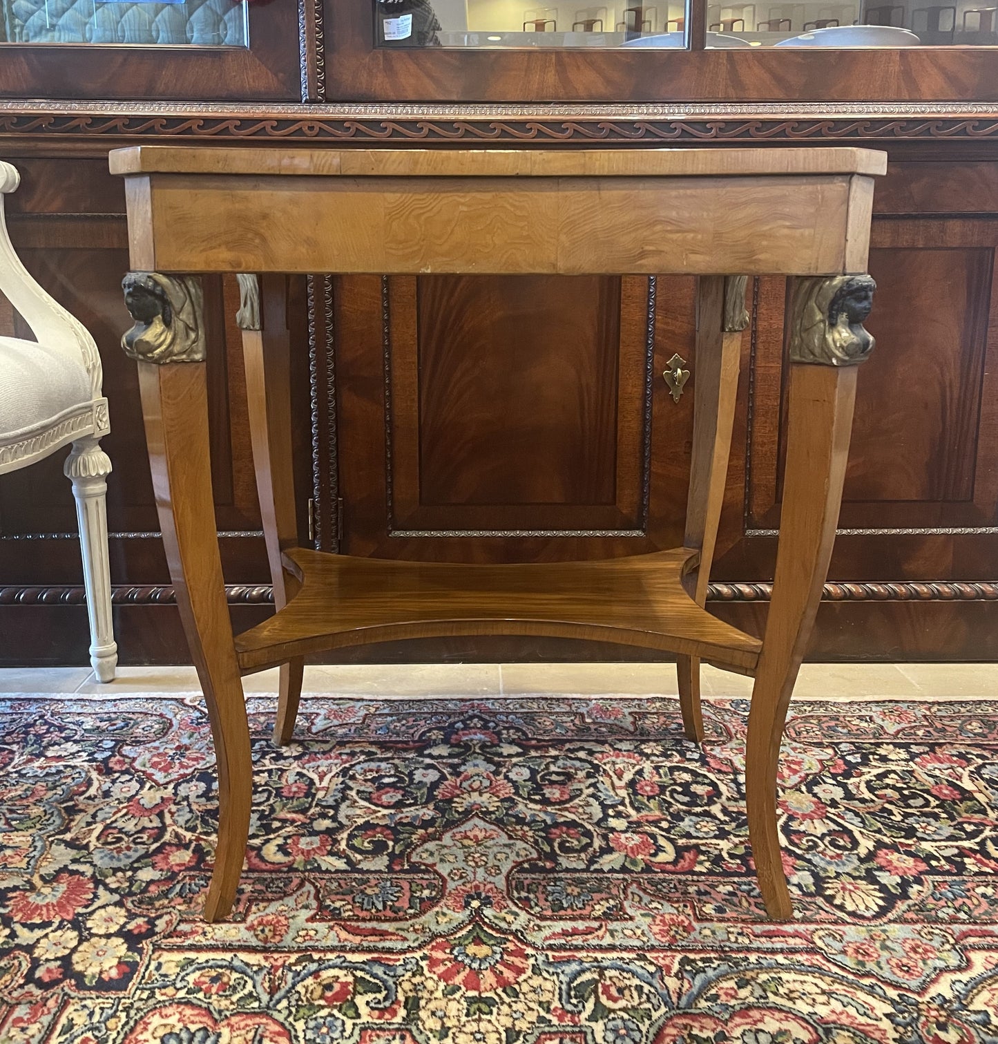 Antique Biedermeier Side Table AS IS (3Z2YSF)