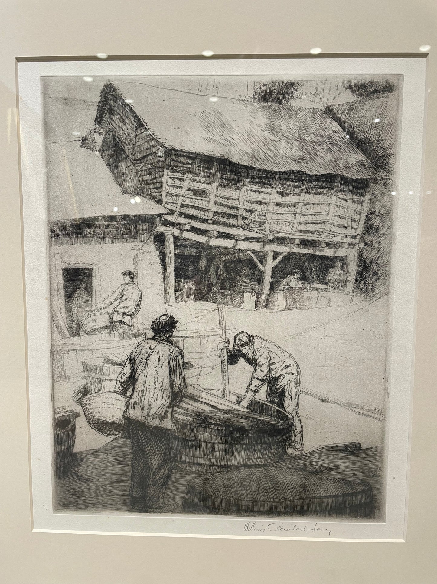 William Auerbach-Levy "Oystermen" Etching Print (9PSGSR)