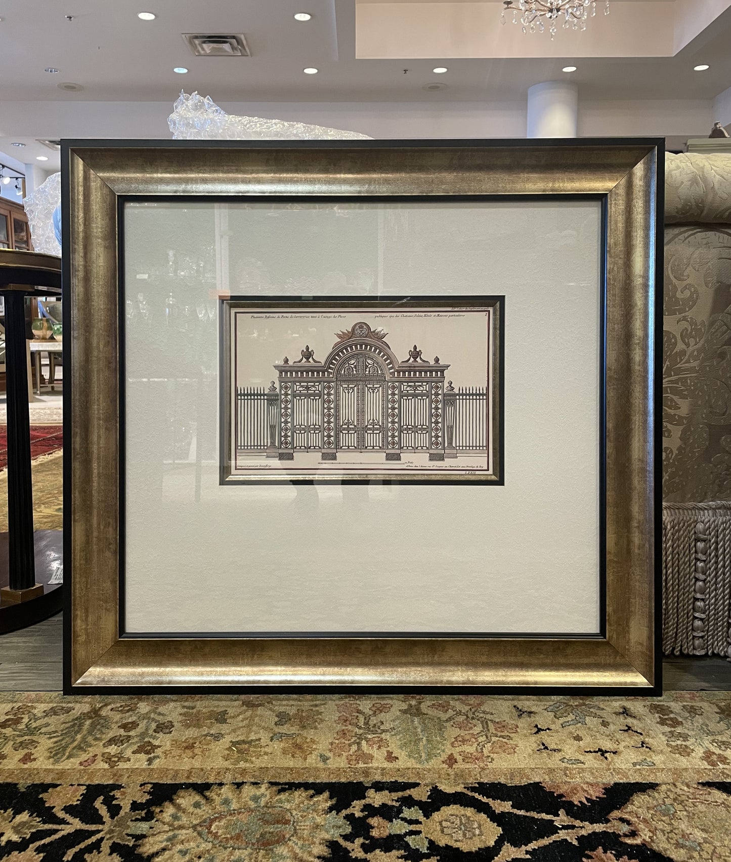 Architectural Gate Print Framed (09V002)