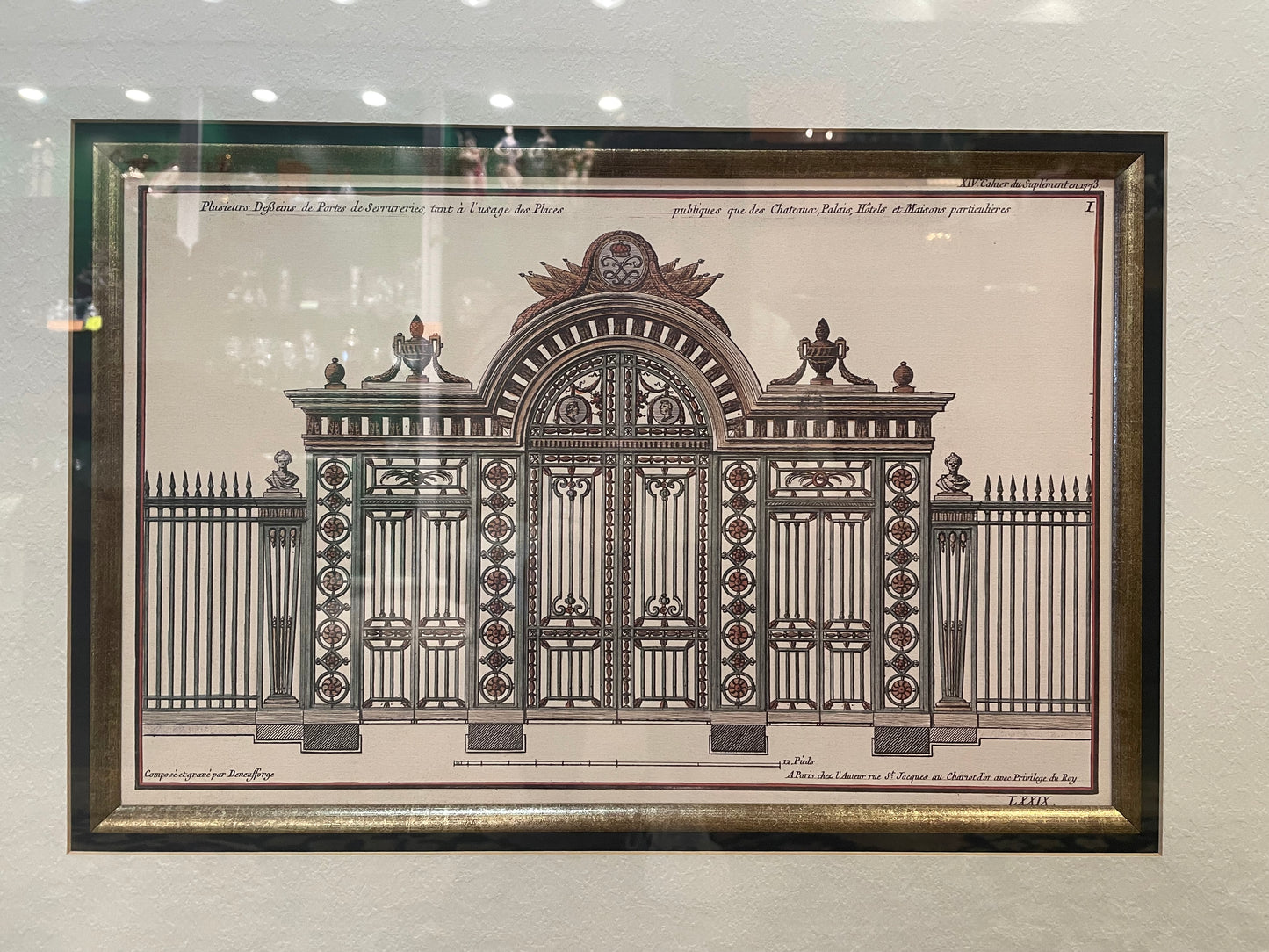 Architectural Gate Print Framed (09V002)