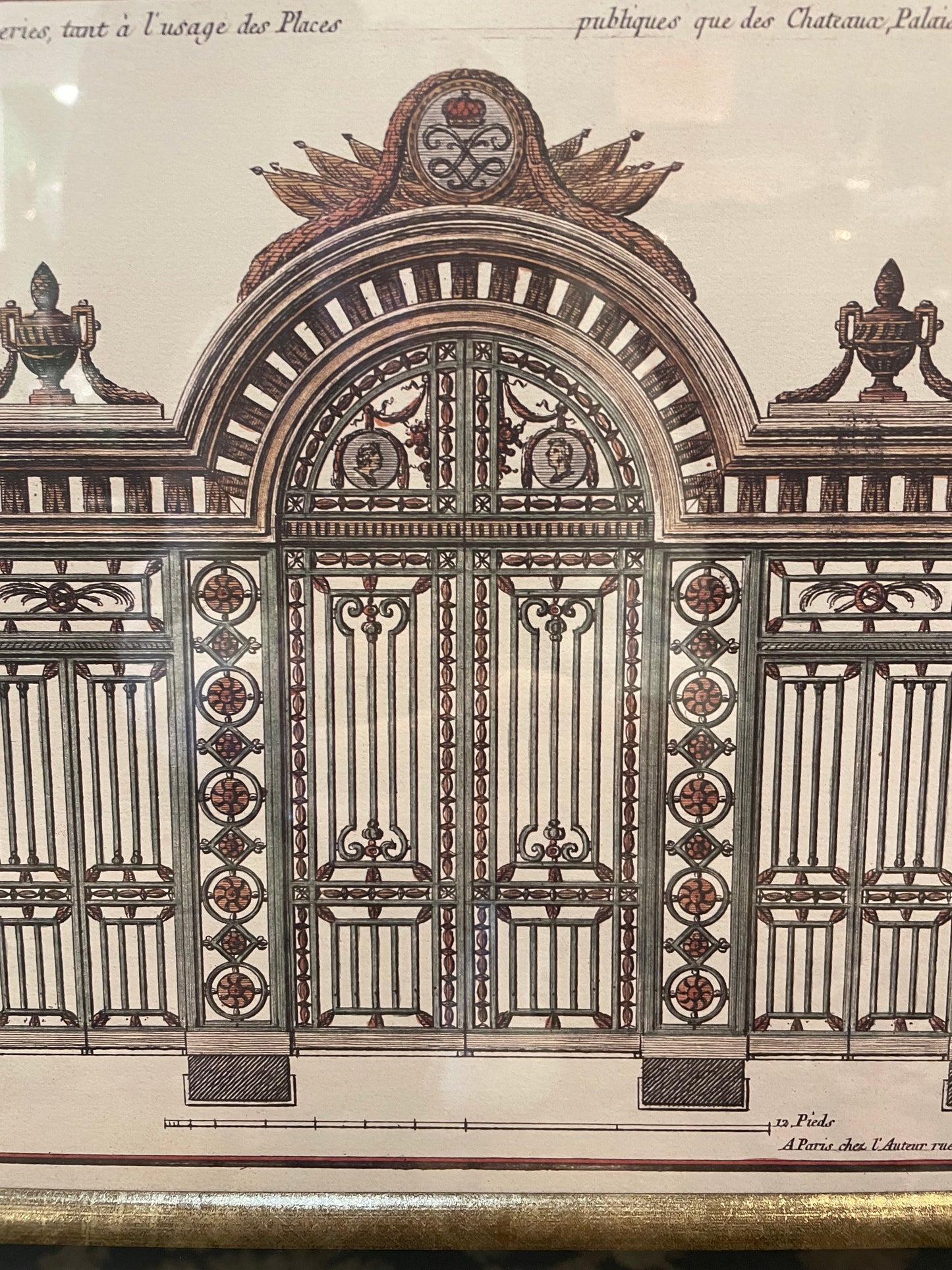 Architectural Gate Print Framed (09V002)