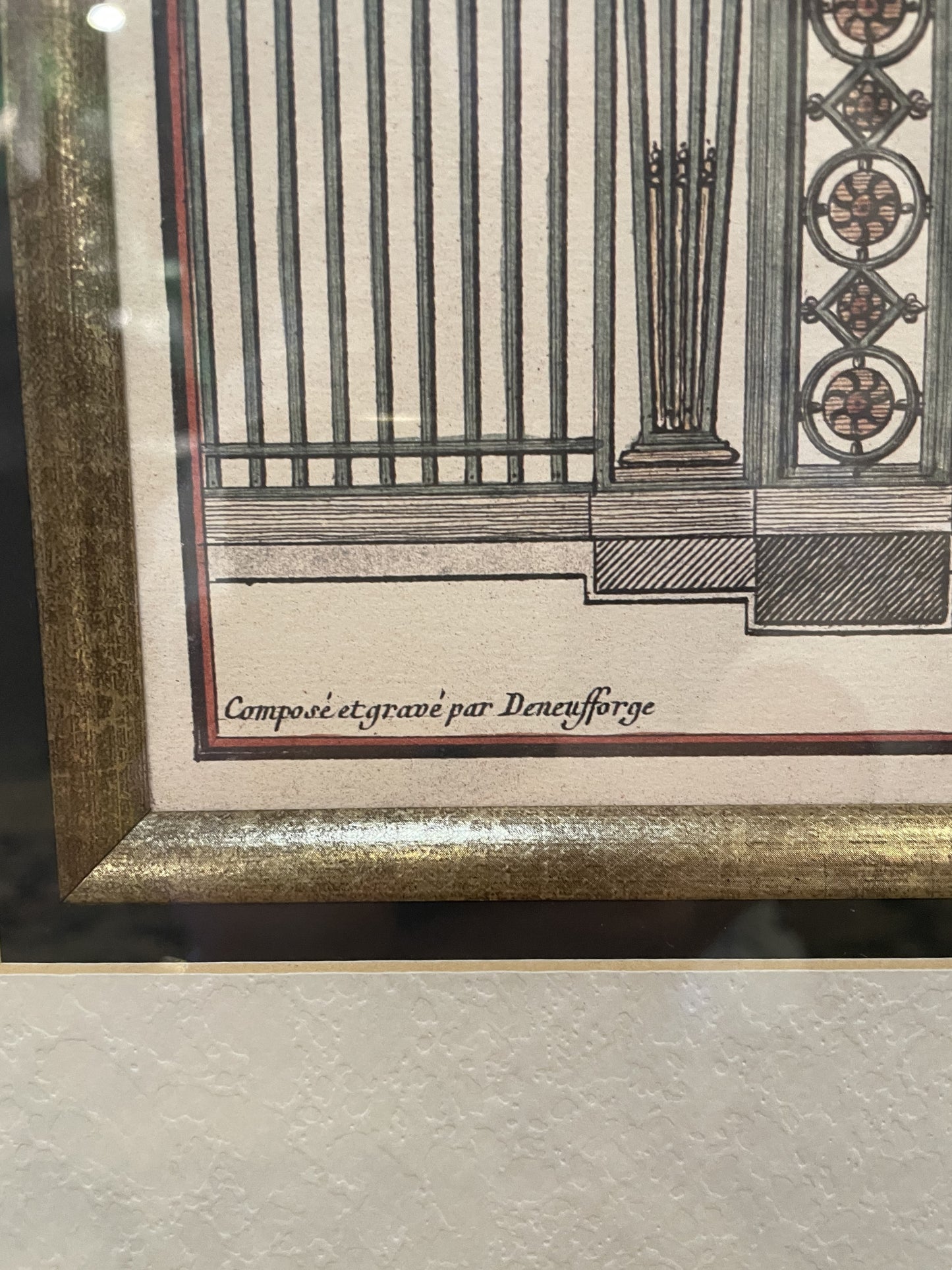 Architectural Gate Print Framed (09V002)