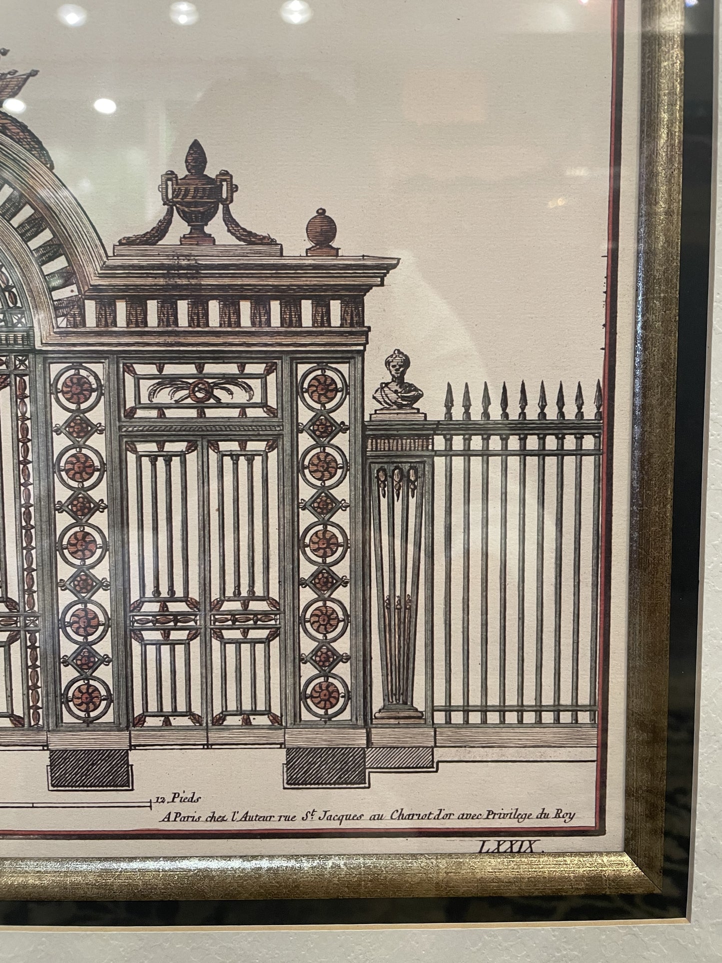 Architectural Gate Print Framed (09V002)