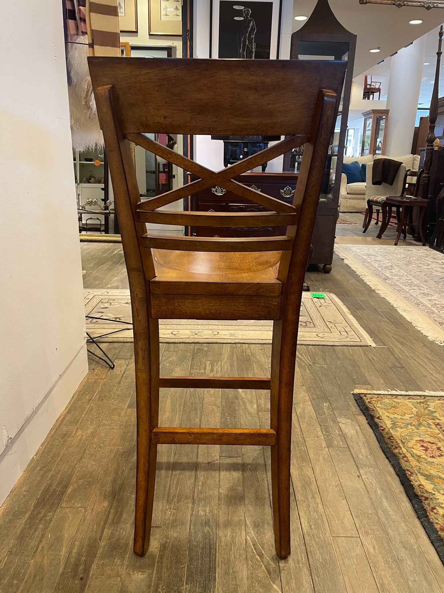 Ethan Allen Pub Table and 4 Chairs AS IS (HTUC8B)