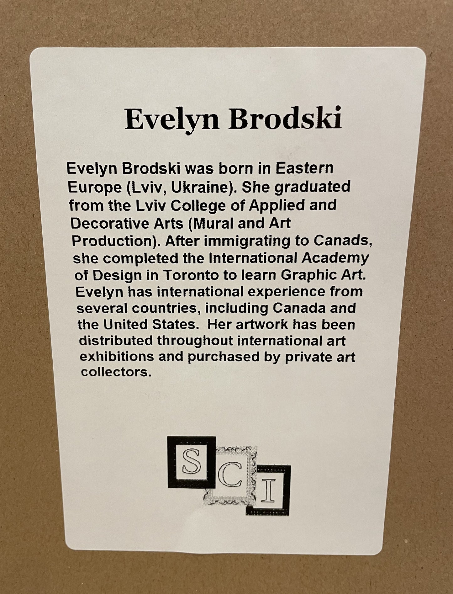 Evelyn Brodsky Abstract Print (67A2WS)