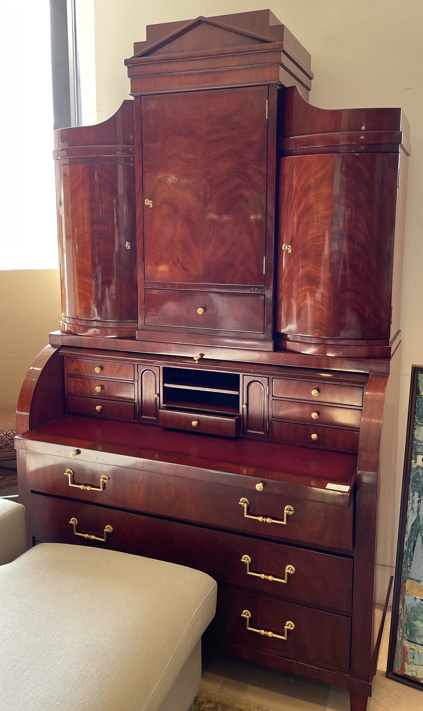 Ralph Lauren Mahogany Secretary Desk (9APHDH)