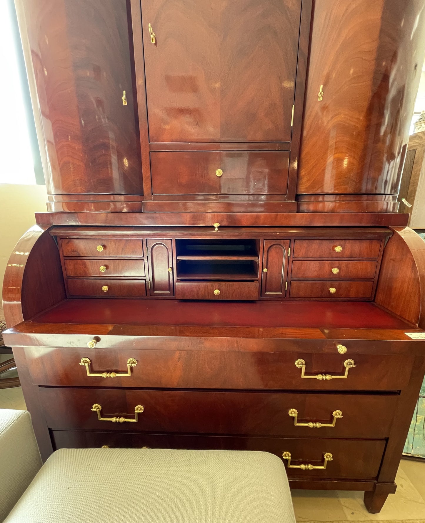 Ralph Lauren Mahogany Secretary Desk (9APHDH)