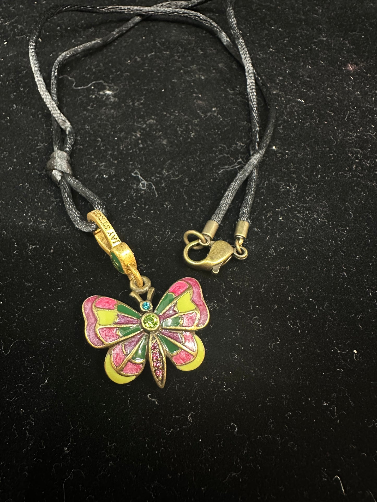 Jay Strongwater Enamel Butterfly Pendant (28KKZT)