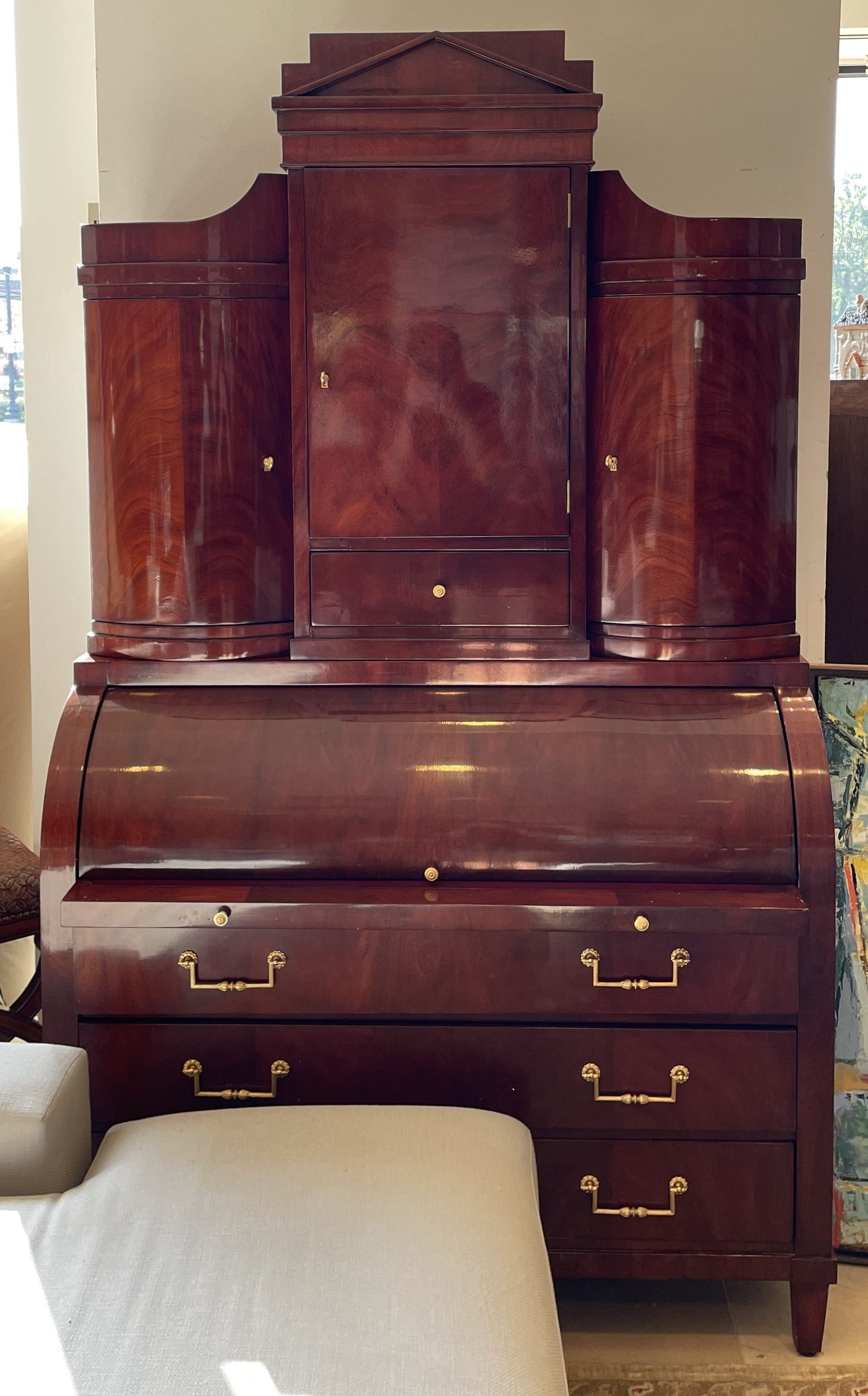 Ralph Lauren Mahogany Secretary Desk (9APHDH)