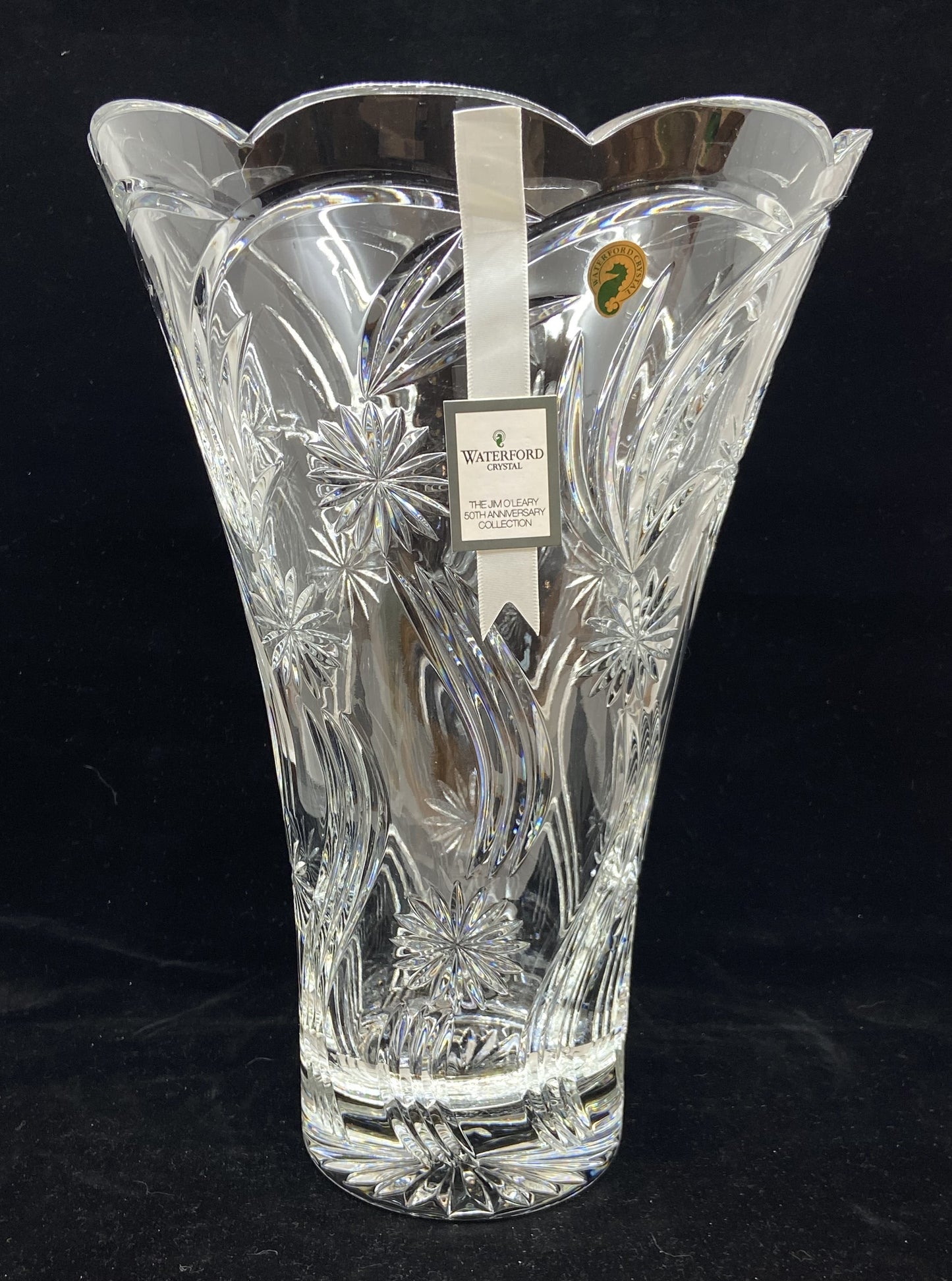 Waterford Jim OLeary Woodville Estuary Vase (N35BD4)