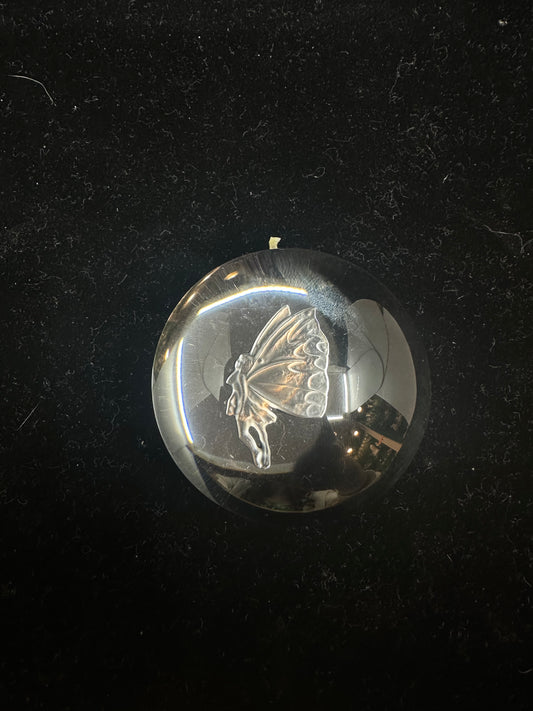 Lalique Fairy Etched Bubble Paperweight (H3CJ3W)
