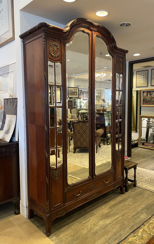 French Louis XVI Mirrored Armoire AS IS (00Y006)