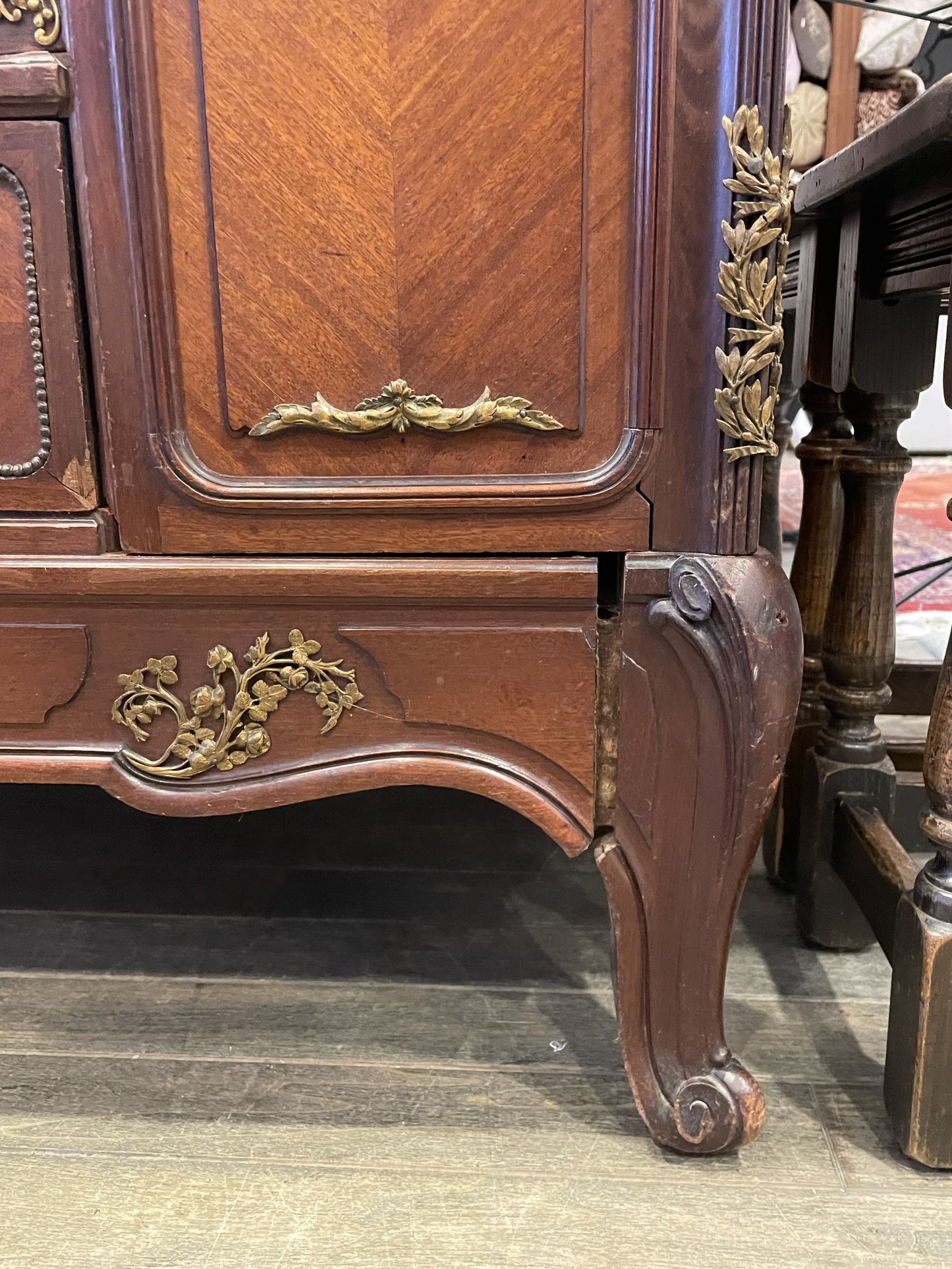 French Louis XVI Mirrored Armoire AS IS (00Y006)