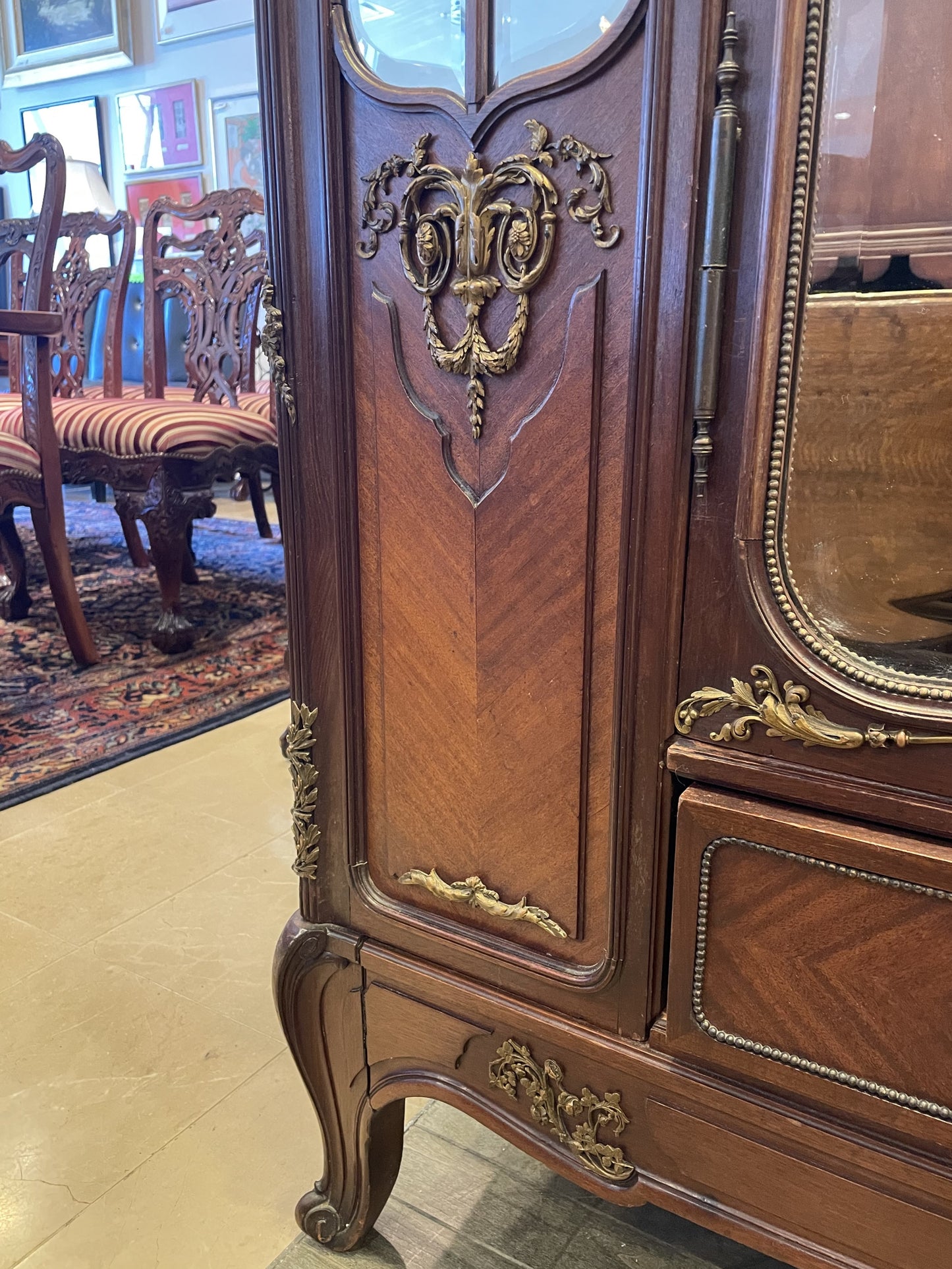 French Louis XVI Mirrored Armoire AS IS (00Y006)