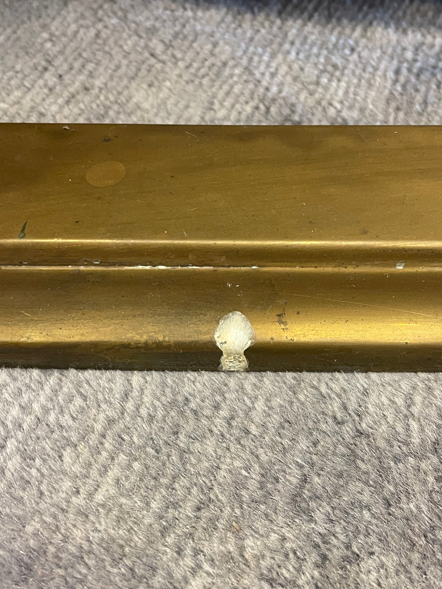 French Brass Fireplace Bumper AS IS (00Y004)