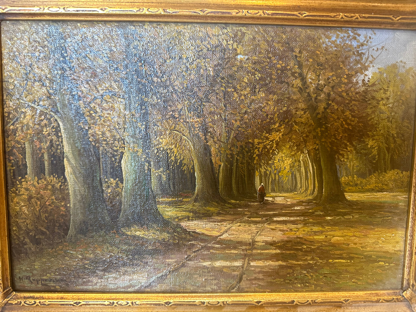 Wilhelm Rupprecht Autumn Landscape Oil on Canvas (E2FPVC)