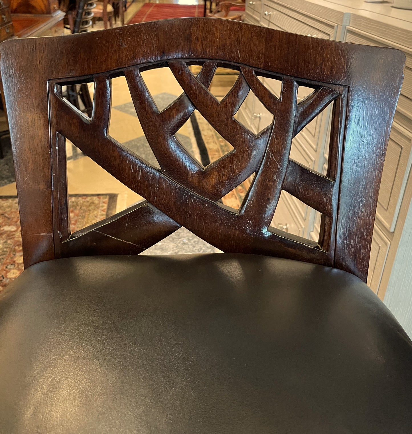 Pair of Martin Pierce "Hedgerow" Bar Stools AS IS (V9F8T4)