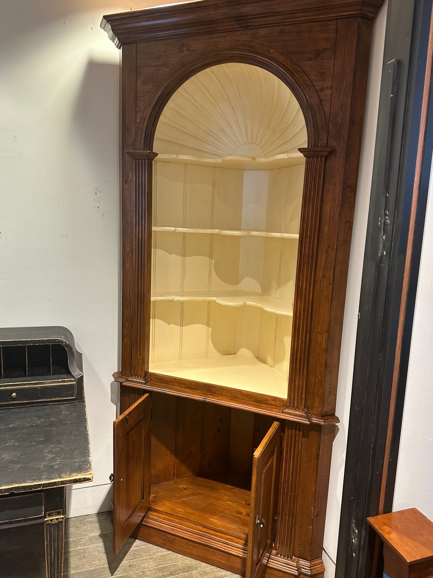 Stanley Solid Wood Open Corner Cabinet, Two available (Y1KALL)