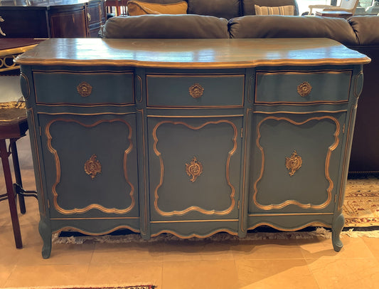 Faux Finished Blue Buffet (0A3004)