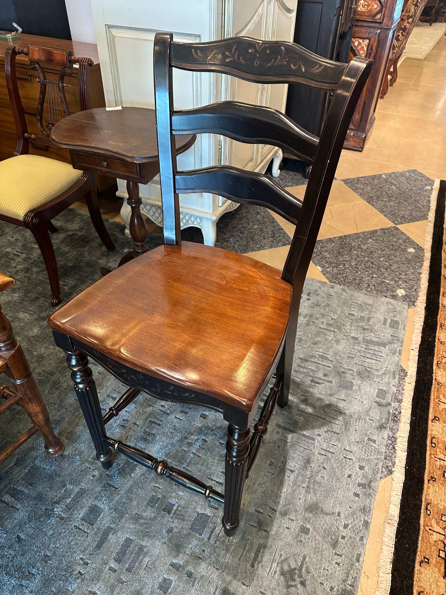 Faux Finished Ladder Back Stools, Five available (RB63WR)