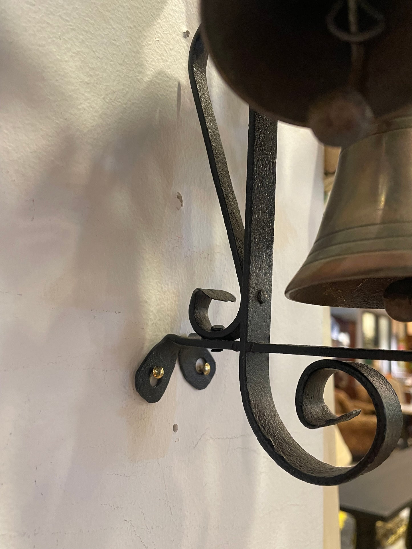 Antique Iron Crank Doorbell (00Y006)