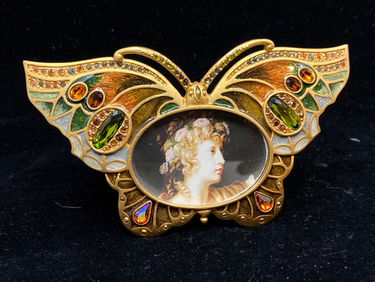 Jay Strongwater "Riley" Enamel Butterfly Frame (DEPULB)