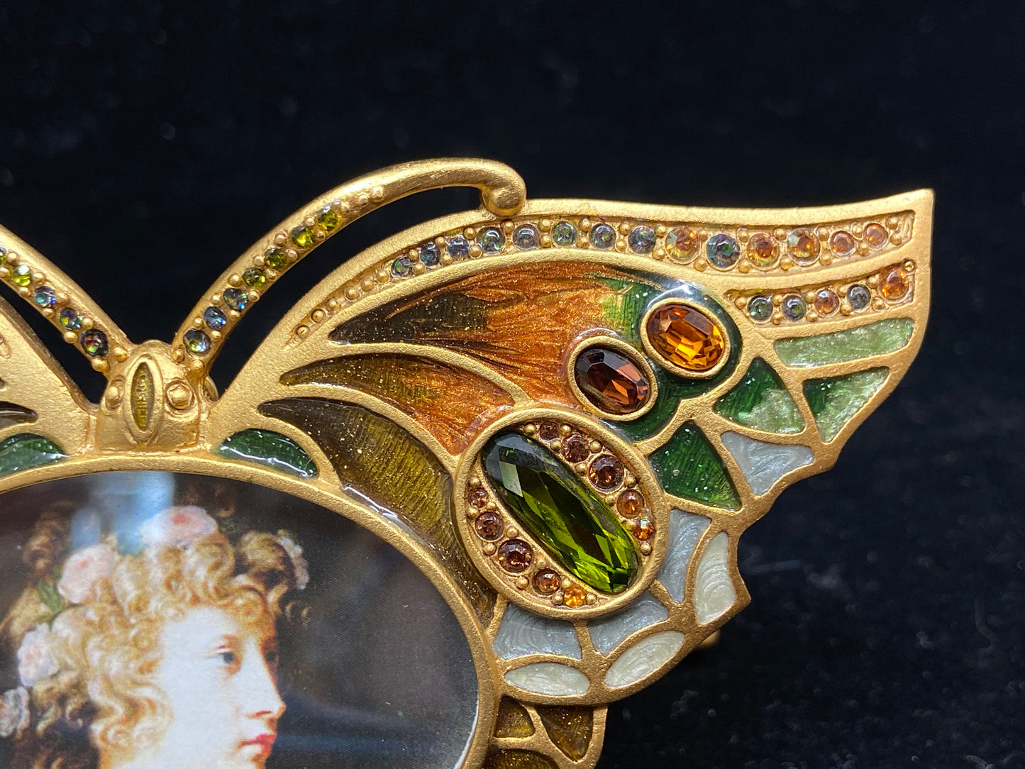 Jay Strongwater "Riley" Enamel Butterfly Frame (DEPULB)