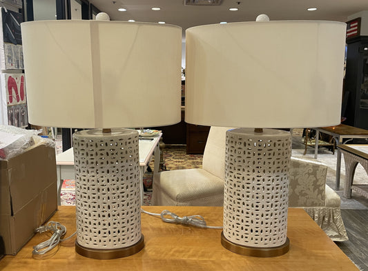 Pair of Currey and Co. "Bellemeade" Table Lamps (0A9004)