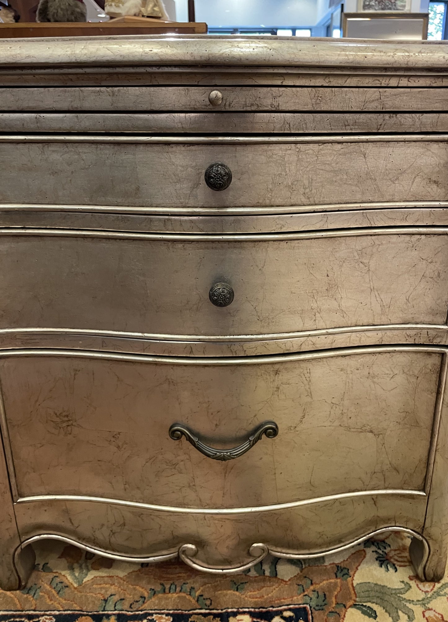 Pair of Silver Overlay Nightstands (NNZ8KY)