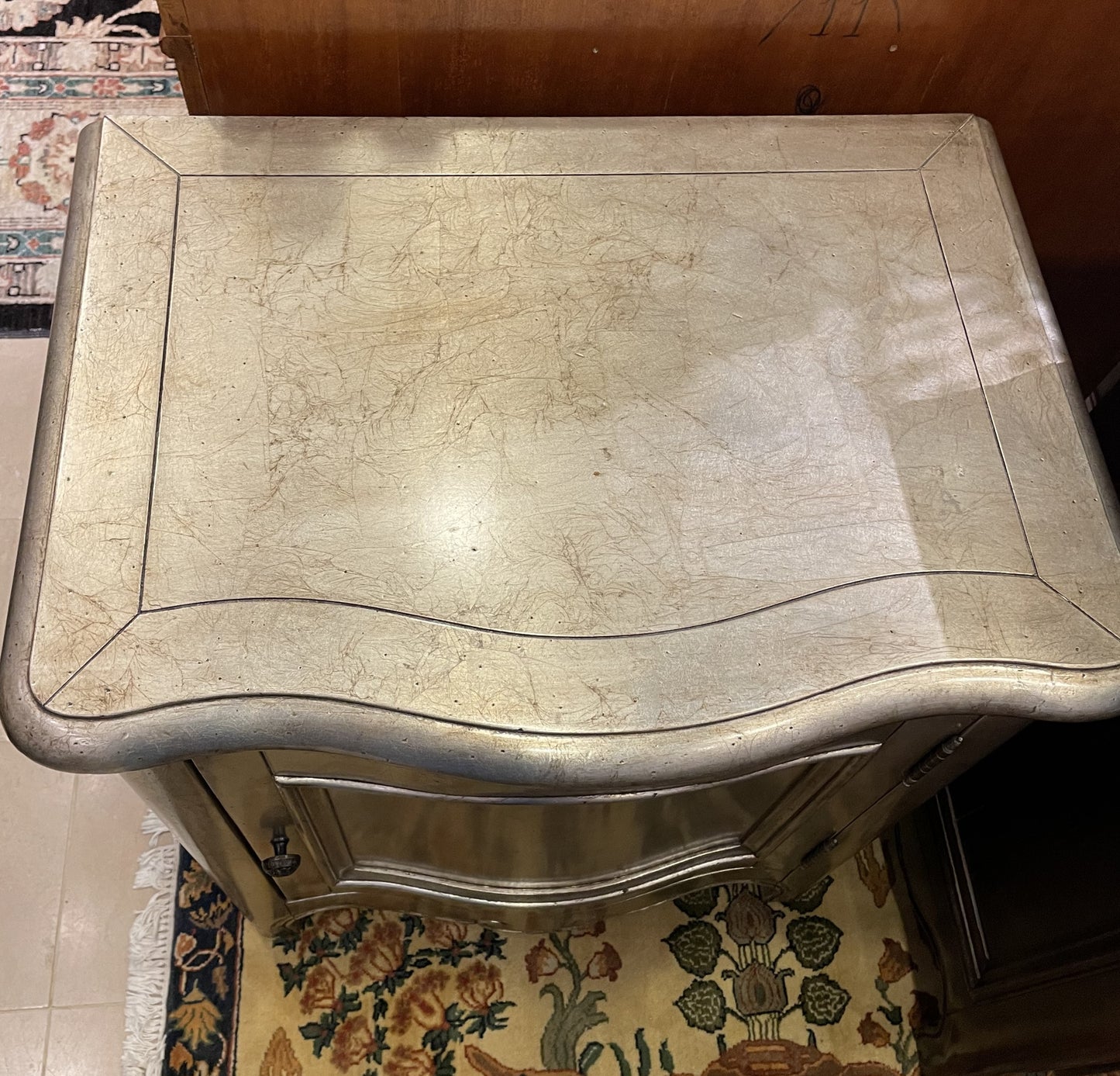 Pair of Silver Overlay Nightstands (NNZ8KY)