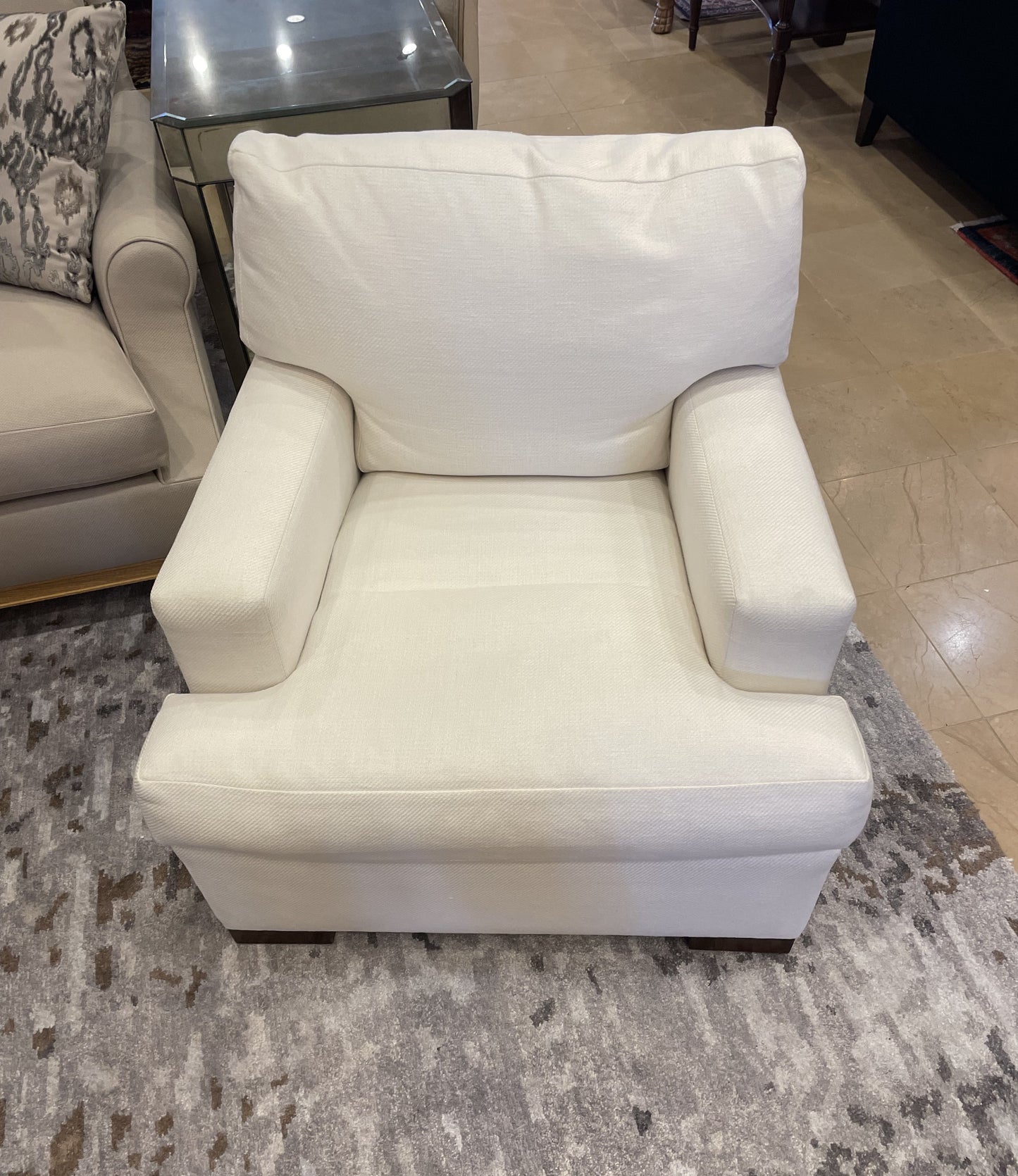 A Rudin Occassional Chair with Custom Loro Piana Upholstery (RH8JDH)