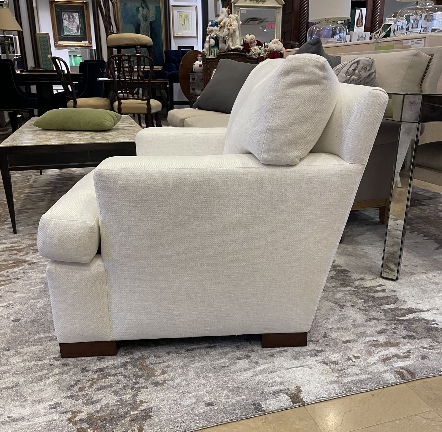 A Rudin Occassional Chair with Custom Loro Piana Upholstery (RH8JDH)