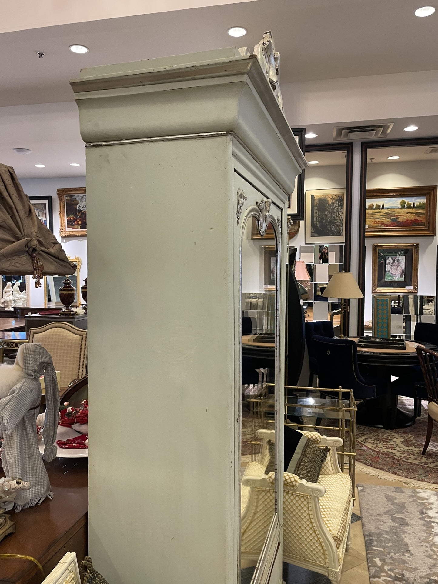 19th Century Gustavian Armoire with Rebuilt Interior (T2T1W4)