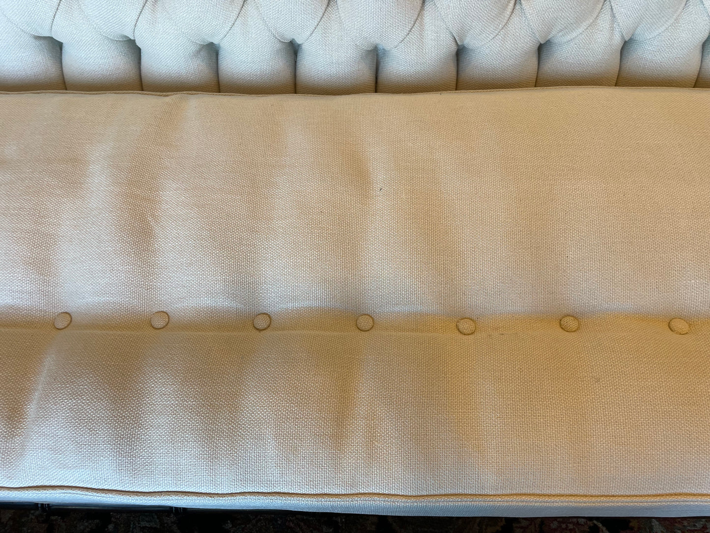 John Boone Stuyvesant Sofa Tufted in Loro Piana (LSFJT5)