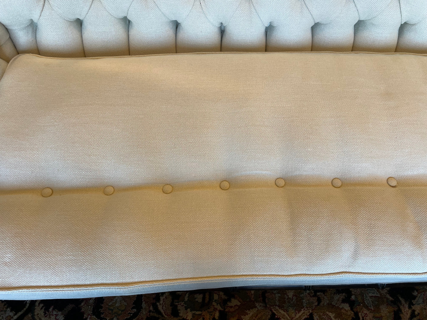 John Boone Stuyvesant Sofa Tufted in Loro Piana (LSFJT5)