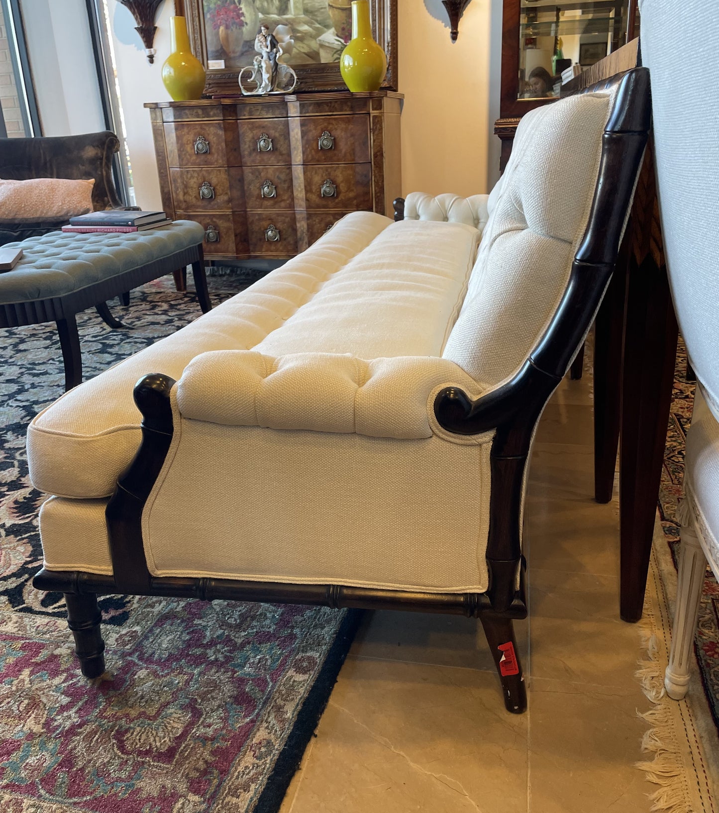 John Boone Stuyvesant Sofa Tufted in Loro Piana (LSFJT5)