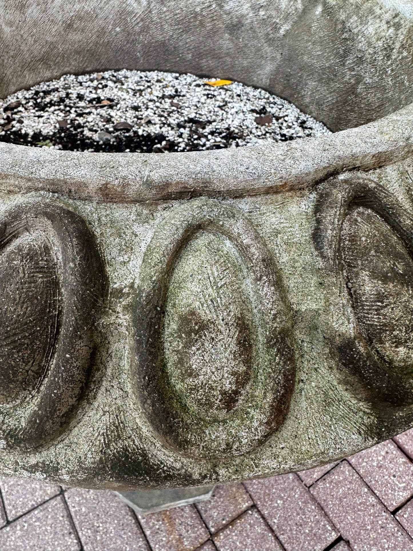 Vintage Pair of Cement Urns (2NL9RT)