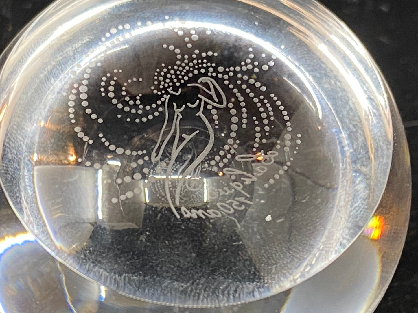 Lalique Angel Etched Bubble Paperweight (BFBTCS, 3JVZW6)