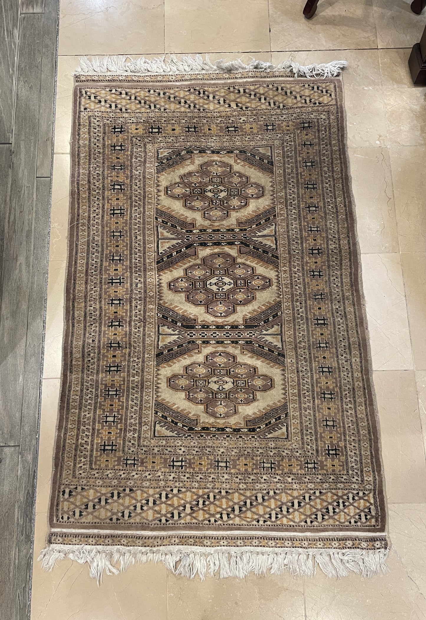 Hand knotted Turkish Geometric Rug (2.5x4.1) (0AG00O)