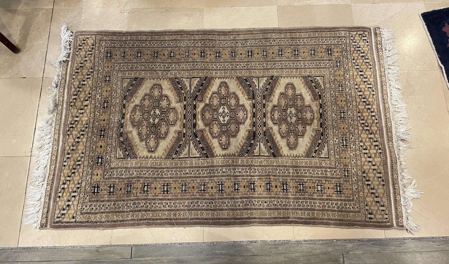 Hand knotted Turkish Geometric Rug (2.5x4.1) (0AG00O)