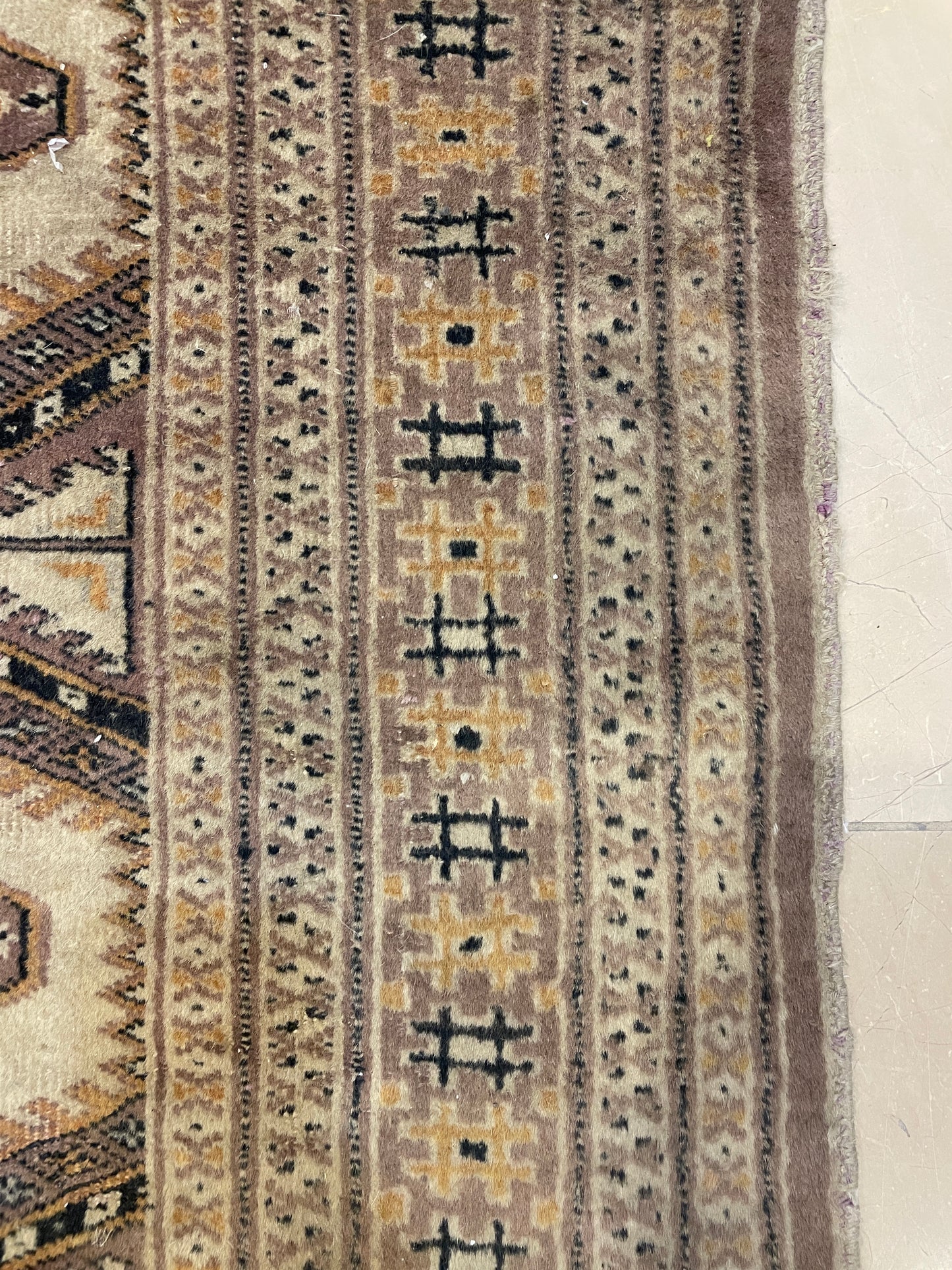 Hand knotted Turkish Geometric Rug (2.5x4.1) (0AG00O)